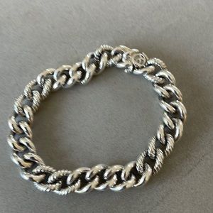 Sterling Silver twisted men’s bracelet